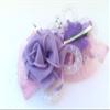 2 pc"Rose" Hair Flower Bow Clip for Baby Girls Kids Teens Women Gift Crafts Hair Accessories view 3