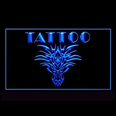 100083 Get Inked Body Art Tattoo Piercing Design Display LED Light Neon Sign