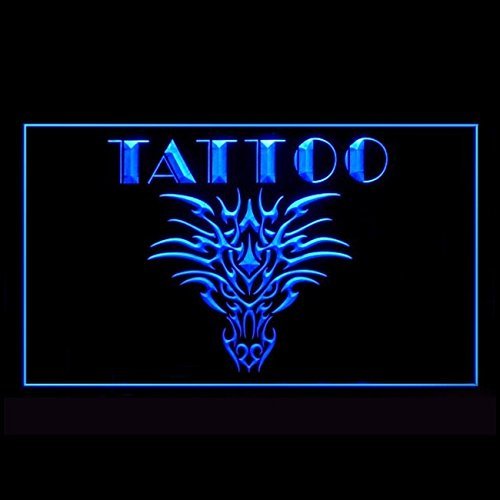 100083 Get Inked Body Art Tattoo Piercing Design Display LED Light Neon Sign
