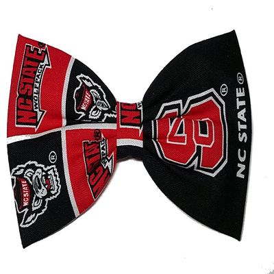 Sports Themes Hair Bow Collection (Alligator Clip, North Carolina Wolfpack/Black)