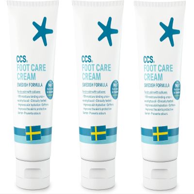 THREE PACKS of CCS Foot care Cream 175ml by CCS