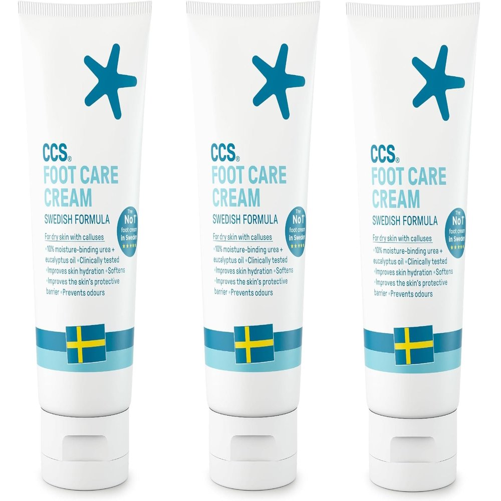 THREE PACKS of CCS Foot care Cream 175ml by CCS