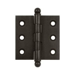 Deltana CH2020U10B 2 x 2". Hinge with Ball Tips 44; Oil Rubbed Bronze - Solid Brass - Pack of 2