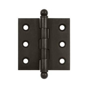 Deltana CH2020U10B 2 x 2". Hinge with Ball Tips 44; Oil Rubbed Bronze - Solid Brass - Pack of 2