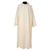 Clerical ALB in Cotton and Polyester, Flared with Cowl in Ivory, 150 cm (59 inc.) view 1