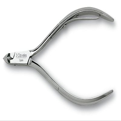 3 Claveles 12110  Cuticle Pliers 11.5 cm with Mouth Cut 3 mm