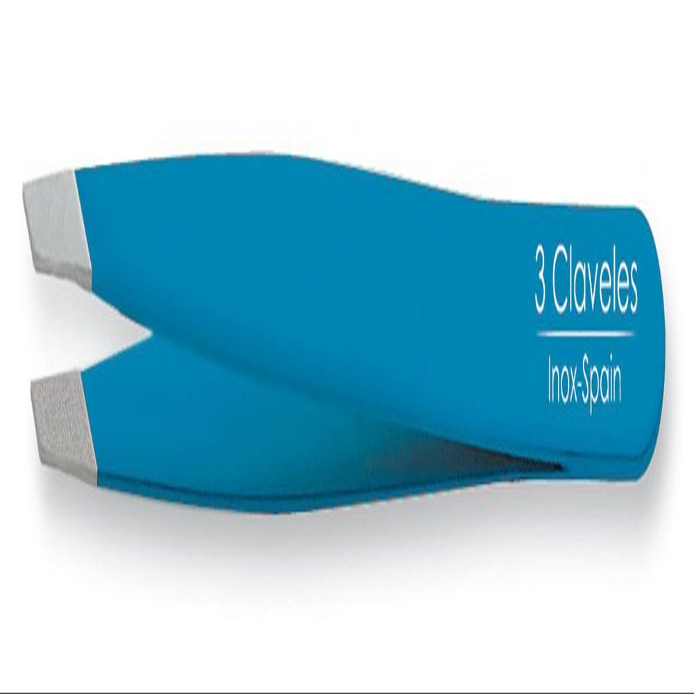 3 Claveles 12277 Tweezers Tweezers Slanted, Stainless Steel 9 cm
