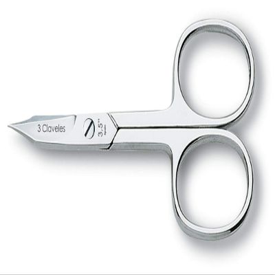 3 Claveles 12072 Scissors Nail and Skin Curve 3.5 inch