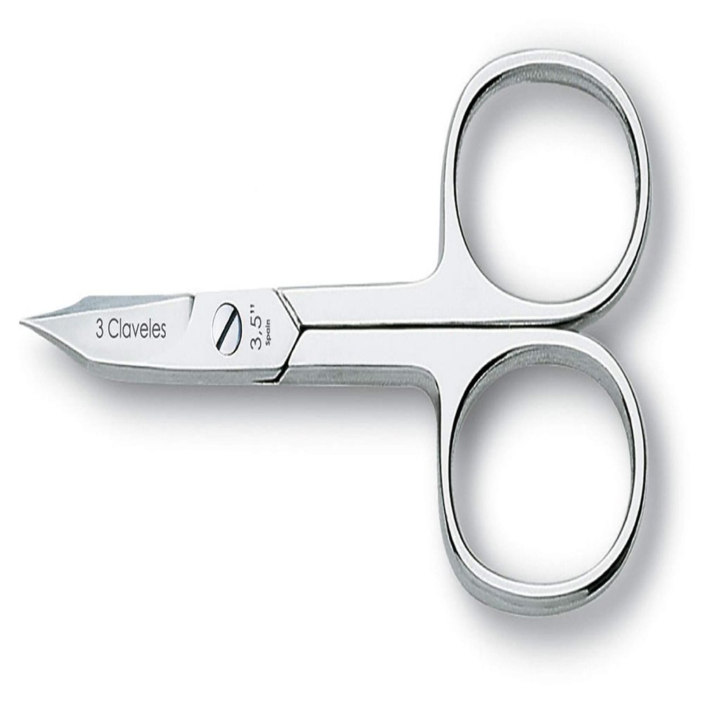 3 Claveles 12072 Scissors Nail and Skin Curve 3.5 inch