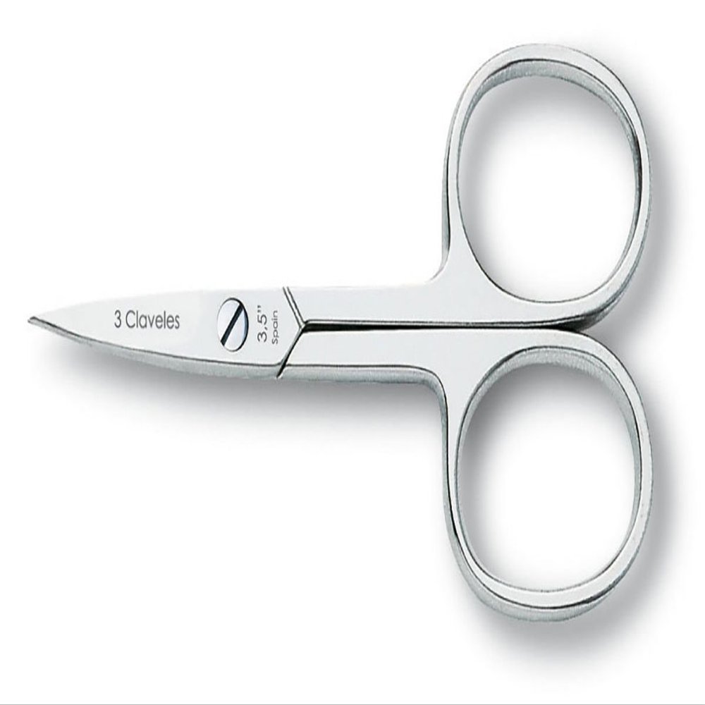 3 Claveles 12075 Scissors Nail File Straight 3.5 "