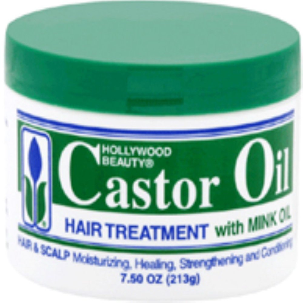 Hollywood Beauty Castor Oil Hair Treatment, with mink 7.5 oz (Pack of 12)