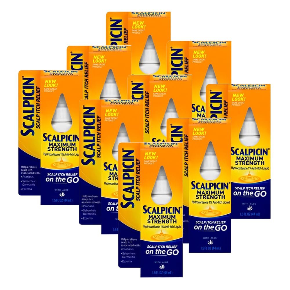 Scalpicin Max Strength Scalp Itch Treatment 1.5 oz (Pack of 9)