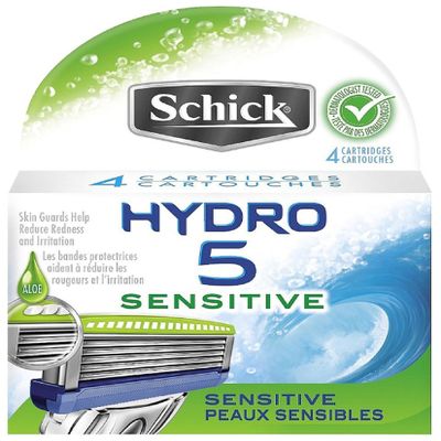 Schick Hydro 5 Sensitive Refill Razor Blade 4 ea (Pack of 8)