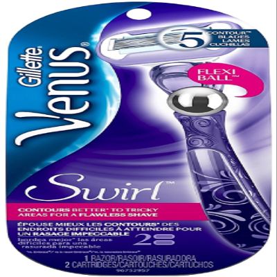 Gillette Venus Swirl Women's Razor with Flexiball Technology 1 ea (Pack of 8)