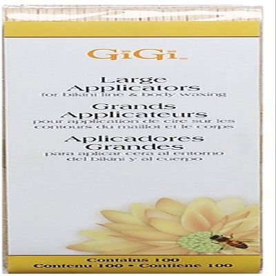 GiGi Large Applicators for Bikini Line Body Waxing 100 ea (Pack of 8)