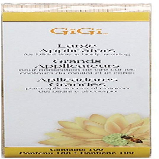 GiGi Large Applicators for Bikini Line Body Waxing 100 ea (Pack of 8)