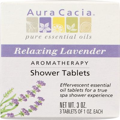 Aura Cacia Aromatherapy Shower Tablets, Relaxing Lavender 3 ea (Pack of 11)