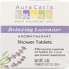 Aura Cacia Aromatherapy Shower Tablets, Relaxing Lavender 3 ea (Pack of 11) view 1