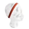 1.5 CM wide lambskin leather headband, handmade in USA comfortable all day hold (Orange) view 1