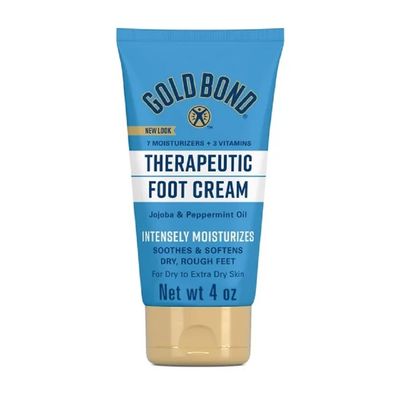 Gold Bond Therapeutic Foot Cream, Jojoba & Peppermint Oil, 4 Oz (Pack of 6) - Presentation May Vary.