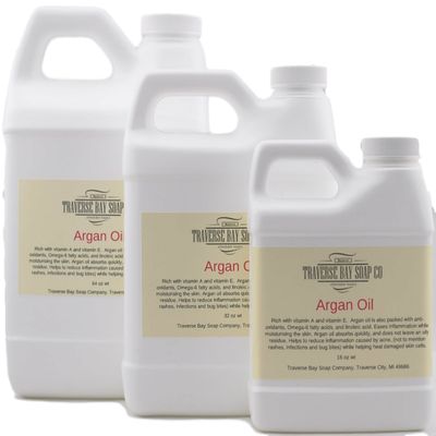 Argan Oil 16 oz, Safety sealed container, Soap making, lotion, creams, massage oil, bath, beauty, lip balm