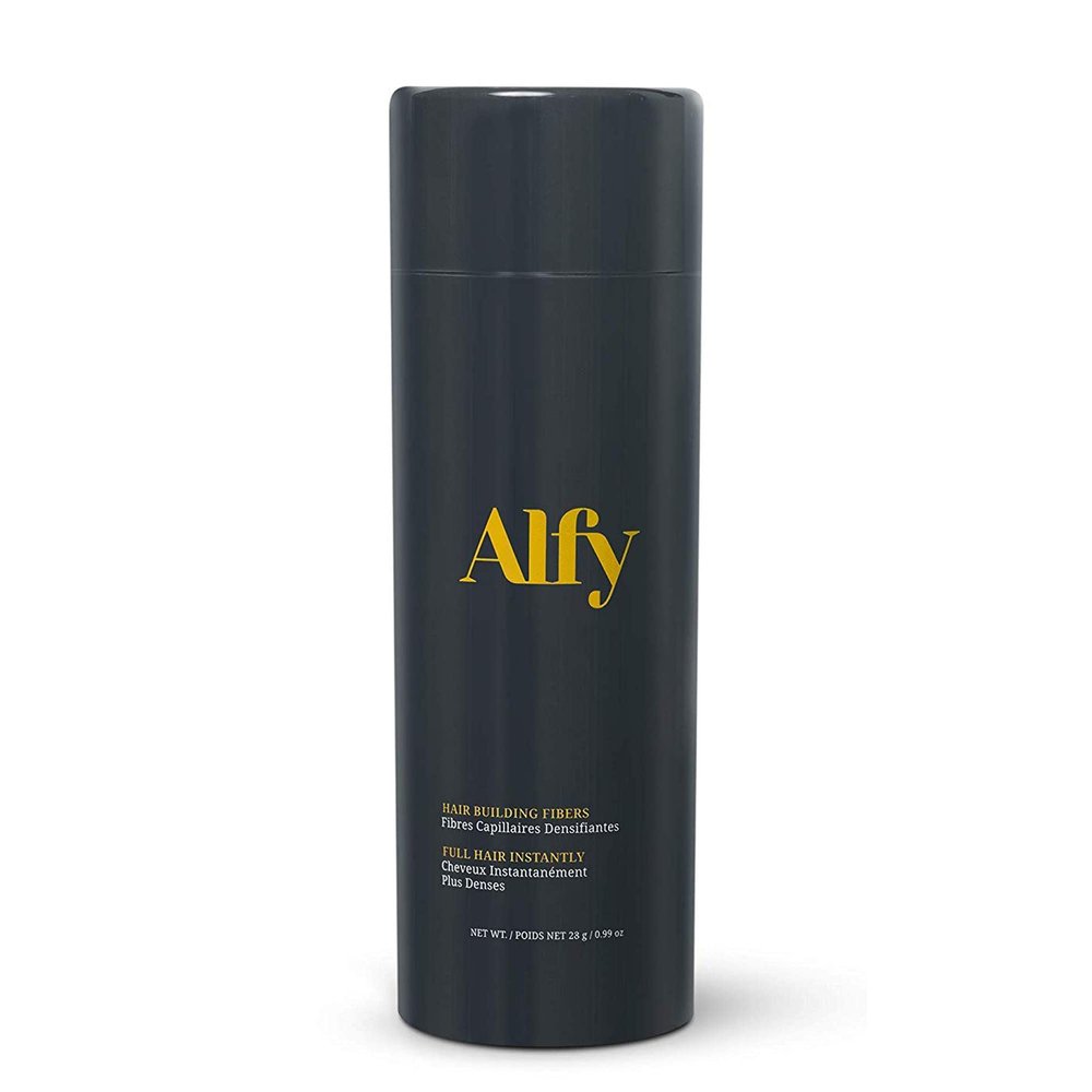Alfy Hair Fibers for Thinning Hair - Premium Keratin Hair Building Fibers for Men & Women - Helps Conceal Existing Bald Spots - (28g, Light Brown)