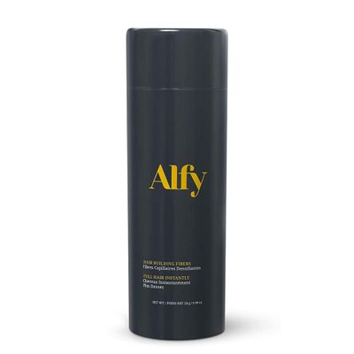Alfy Hair Fibers for Thinning Hair - Premium-Grade Keratin Hair Building Fibers for Men and Women - Hair Thickening Fibers to Help Conceal Existing Bald Spots - (28g, Gray)