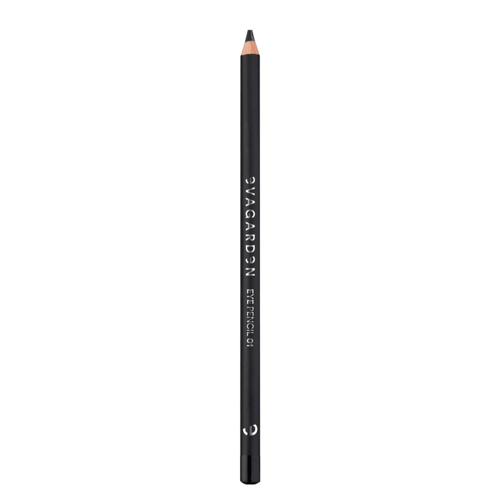EVAGARDEN Long Lasting Eye Pencil - Delivers Saturated Color with Pigmented Formula - Intensifies Your Makeup Appearance - Easy Application - With Vitamin E Properties - 01 Black - 0.1 oz