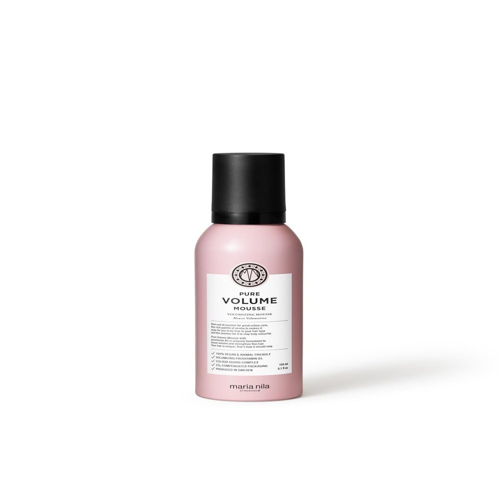 Maria Nila Pure Volume, Mousse 5.1 Fl Oz, Vitamin B5 Gives Volume to Thin & Fine Hair, 100% Vegan & Sulfate/Paraben free