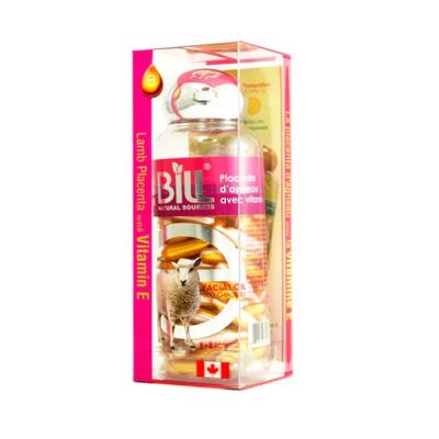 6 x Bill Natural Sources Lamb Placenta Facial Moisturizer with Vitamin E 100 gelcaps