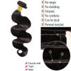 7A Virgin Remy Body Wave - Unprocessed Malaysian Human Hair Weave Bundle, Hair Extensions, Natural Off Black Color - 22 Inch view 4