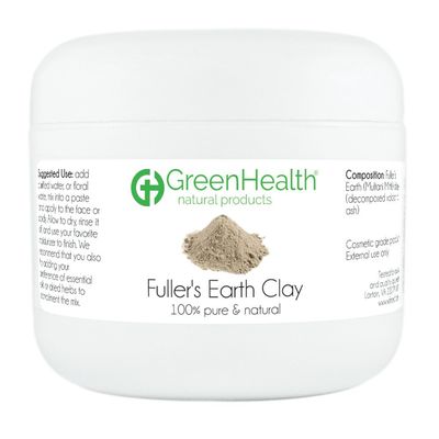 Fuller's Earth Clay Powder 3 oz - 100% Pure & Natural by GreenHealth