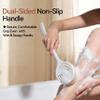Soft Bristles Shower Brush for Body, Long Handle Back Brush for Women White view 3