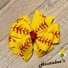 Baseball/Softball Pinwheel Bow view 3