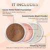 3pc FULL SIZE KIT (COCOA) Mineral Makeup Foundation Set Sheer Powder Bare Face Matte Cover view 2