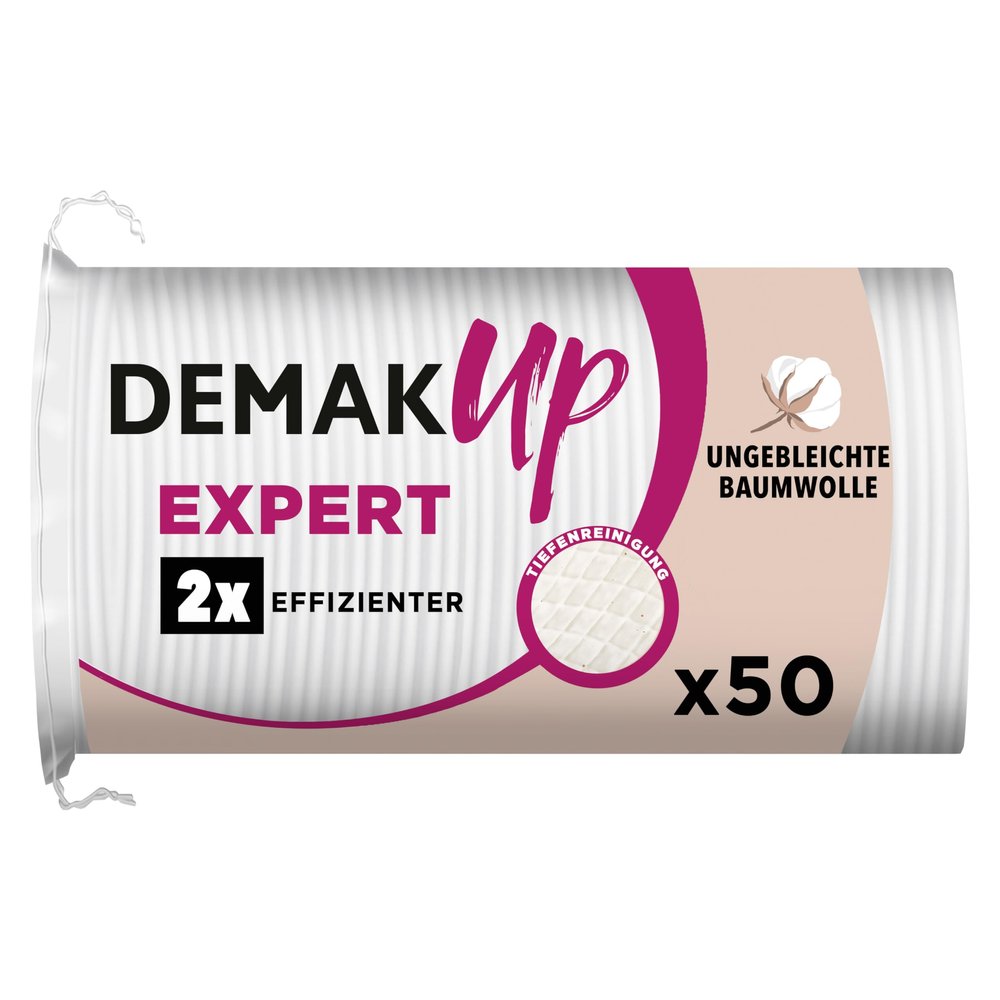 Demak'Up Duo+ Pack of 50 Oval Cotton Pads