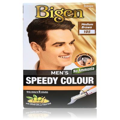 Bigen Mens Speedy Hair Colour 105 Medium Brown by Bigens