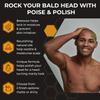 Bald Head Polish: Mens Aftershave Polish for Men, Waterproof Moisturizer for Bald Heads, Great for Father's Day, Christmas, Holiday, 4 OZ. view 4