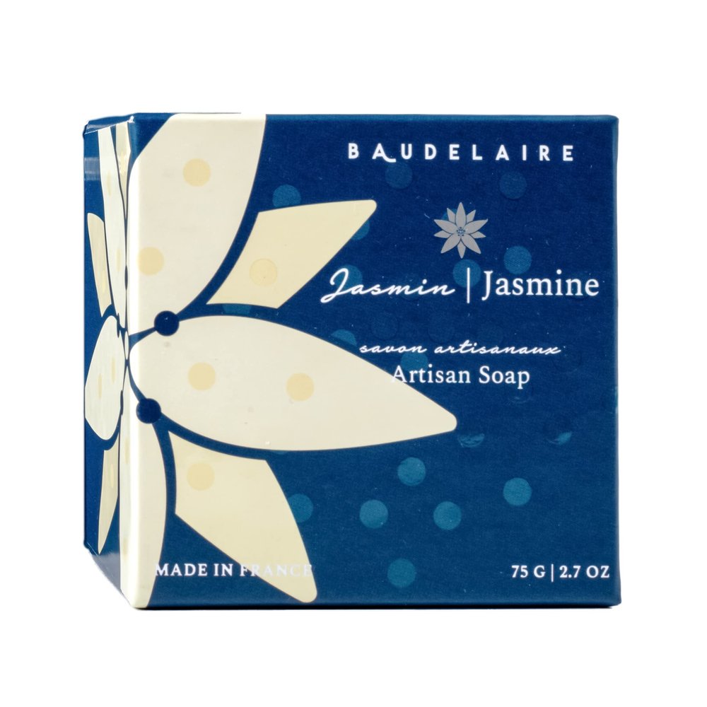 Provence Sante Luxury French Cleansing Bar - Moisturizing Shea Butter - Triple-milled Jasmine Fragrance, (2 Bar Set) 2.7oz Gift Box