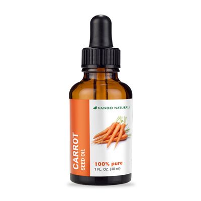 Carrot Seed Oil by VANDO NATURALS 100% Natural Unrefined Cold Pressed 1 FL.OZ.