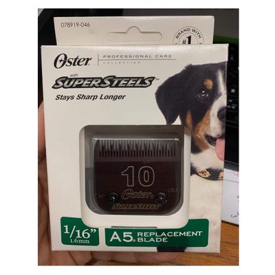 Oster Super Steels A5 Replacement Blades, #10 Made in USA 1/16"