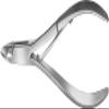 Aesculap HF460R Nail Cuticle Nipper Convex 7 mm Tip, 4", OR Grade view 1