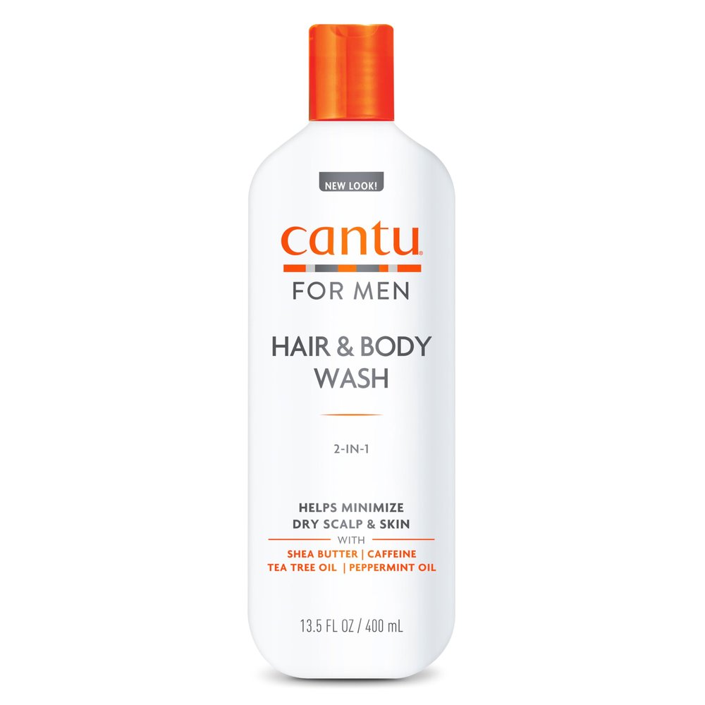 Cantu Men's 3-in-1 Shampoo, Conditioner, And Bodywash, 13.5 Oz (Packaging May Vary)