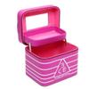 Cosmetic bag to receive bag large capacity multi-layer professional wash gargle bag multi-function large portable cosmetic box (25cmx20cmx19cm, Double purple) view 1