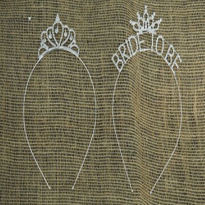 rackcrafts.com Bride To Be / Crown Rhinestone Diamond Headband Tiara Hair Fashion (Crown)