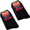 BRUBAKER 2-Pack Heat my Feet Thermal Socks - Warm Feet Socks with Heat Enclosing Insulation Fibers - Size 12.5-14 - Dark Gray view 1