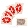 10 x Kiss Tattoo - Red Lip Temporary Tattoo Stickers - Bachelorette Party view 2