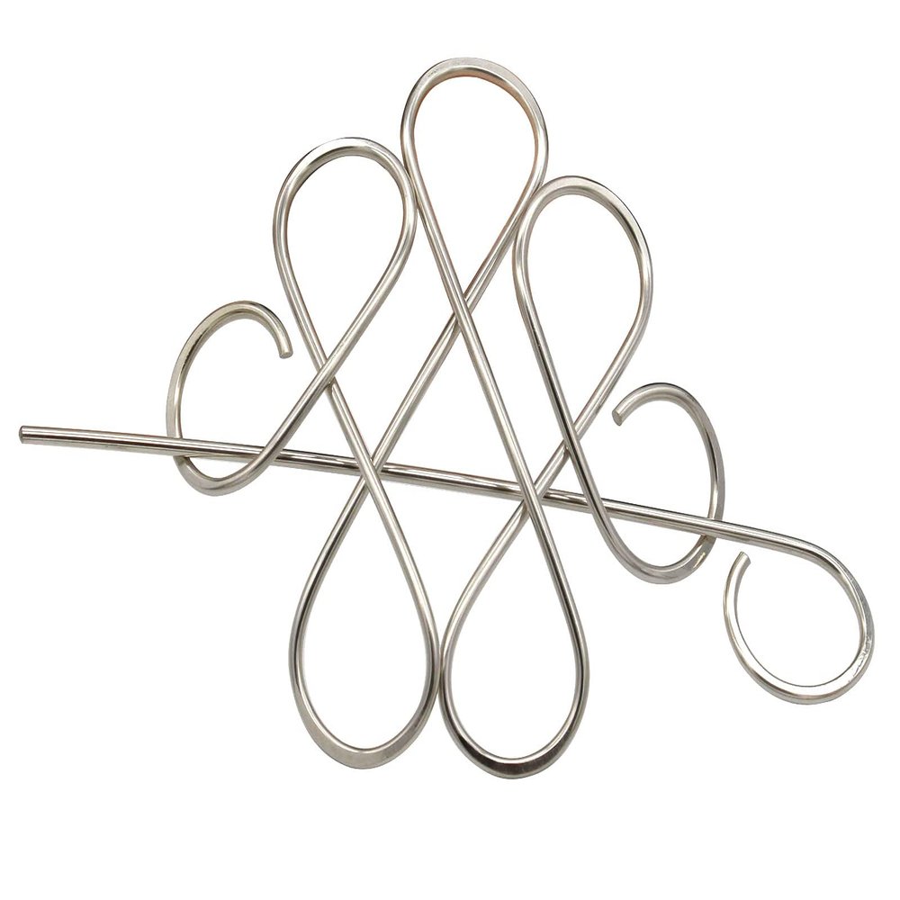 ansulen Celtic Silver Hair Clip Pin, Hair fork Hair Barrette Bun Holder, Scarf Slide Sweater Brooch