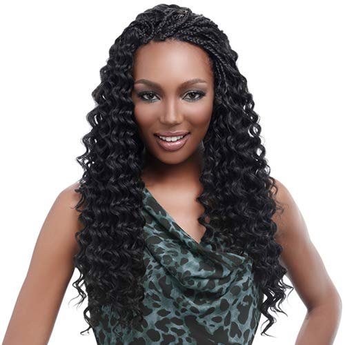 Harlem125 Synthetic Hair Braids Kima Braid Ripple Deep 20" (6-Pack, P1B/33)