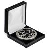Compact mirror with Animal Design, Stainless Steel, Gift Box included | Pocket magnifying mirror view 3
